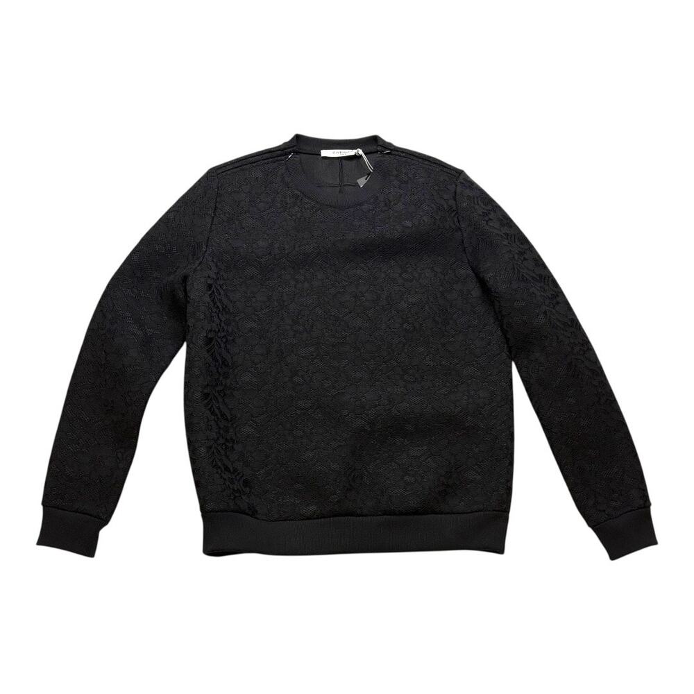 NWT Givenchy Textured Sweatshirt - Black Paisley - US 10 EU 40